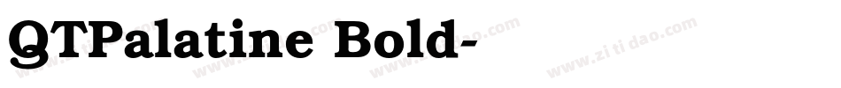 QTPalatine Bold字体转换